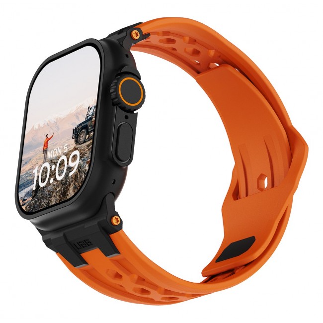 Urban Armor Gear 194158119737 smart wearable accessory Strap Orange, Black Fluoroelastomer, Stainless steel