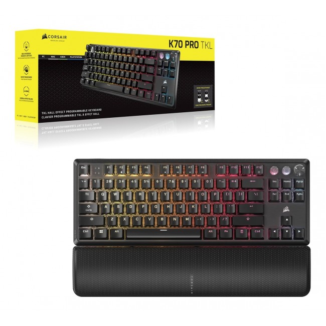 Corsair K70 PRO TKL keyboard Gaming USB QWERTZ German Black Corsair K70 PRO TKL keyboard Gaming USB QWERTZ German Black