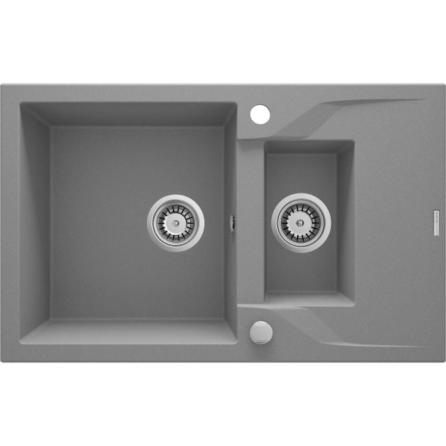 1.5-bowl granite sink with drainer 1.5-bowl granite sink with drainer