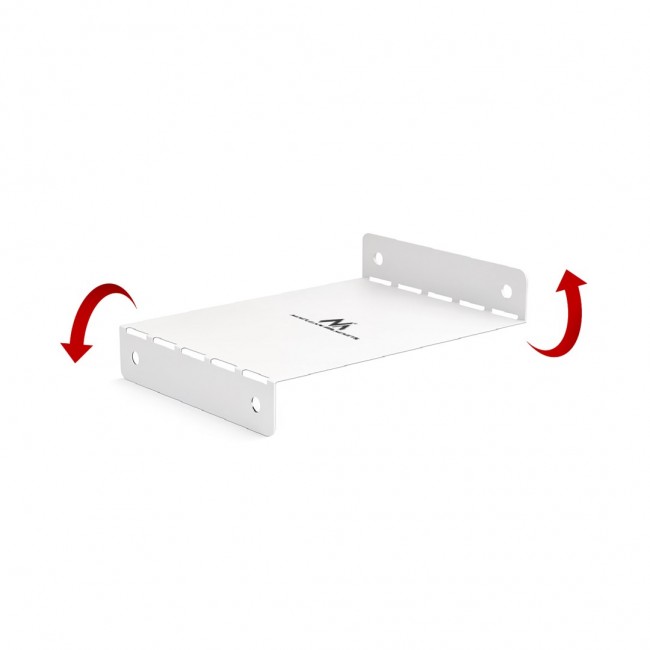 Maclean compact under-desk cable organizer, max load 5kg, white, MC-107 W Maclean compact under-desk cable organizer, max load 5kg, white, MC-107 W
