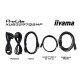 iiyama ProLite 32 QHD IPS technology panel with RJ45 (LAN), KVM Switch and USB-C Dock with 95W power delivery