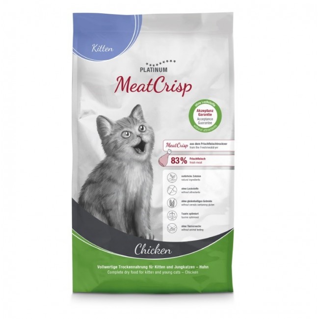 PLATINUM MeatCrisp Kitten Chicken - dry cat food - 1,5kg PLATINUM MeatCrisp Kitten Chicken - dry cat food - 1,5kg