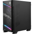 MSI MPG VELOX 100P AIRFLOW Mid Tower Gaming Computer Case 'Black, 3x 120mm Fan + 1x 120mm ARGB Fan, ARGB light strip, USB Type-C, 1x Tempered Glass, Center, E-ATX, ATX, mATX, mini-ITX'