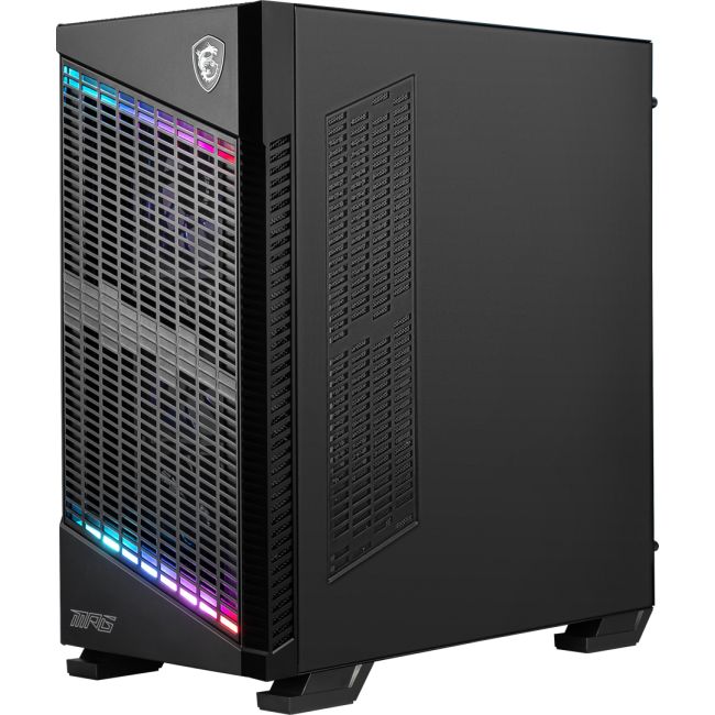 MSI MPG VELOX 100P AIRFLOW Mid Tower Gaming Computer Case 'Black, 3x 120mm Fan + 1x 120mm ARGB Fan, ARGB light strip, USB Type-C, 1x Tempered Glass, Center, E-ATX, ATX, mATX, mini-ITX' MSI MPG VELOX 100P AIRFLOW Mid Tower Gaming Computer Case 'Black, 3x 120mm Fan + 1x 120mm ARGB Fan, ARGB light strip, USB Type-C, 1x Tempered Glass, Center, E-ATX, ATX, mATX, mini-ITX'