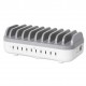 Manhattan 10-port USB-C Charging Station, USB-C Output: 10x 20W, Max 200W, Mains AC power (inc US/EU/UK adapters)