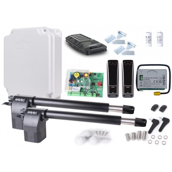 Set Alfa Long FDS FAAC 414 for double-wing gates