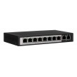 Extralink PoE Switch CERES 8x 100Mb/s PoE/PoE+, 2x RJ45 Uplink 100Mb/s, 96W
