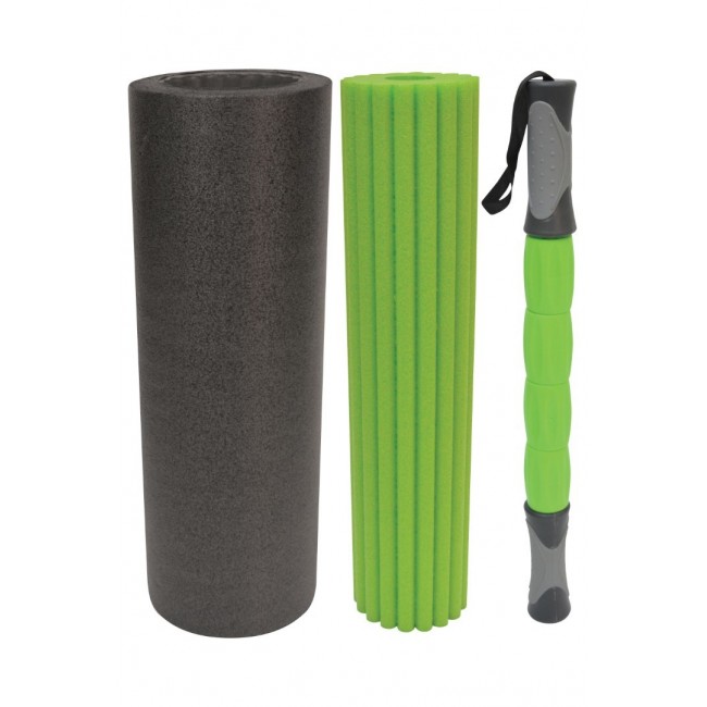 Schildkr t Fitness 3 in 1 Massage Roller Set Black, Green Foam 1 pc(s)