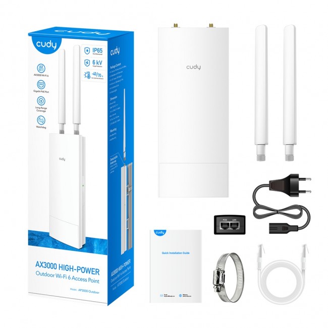 Cudy AP3000 Outdoor White Power over Ethernet (PoE)