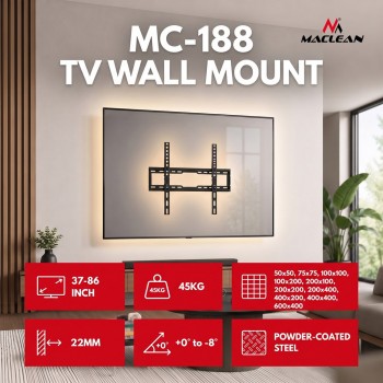 Maclean TV Mount / Bracket, max VESA 600x400, 37-86