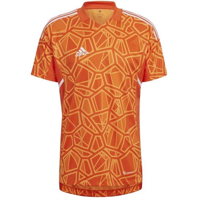 Men's Condivo 22 Goalkeeper Jersey Short Sleeve Orange HB1621 Men's Condivo 22 Goalkeeper Jersey Short Sleeve Orange HB1621