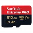 SD MicroSD Card 512GB SanDisk Extreme Pro SDXC inkl. Adapt
