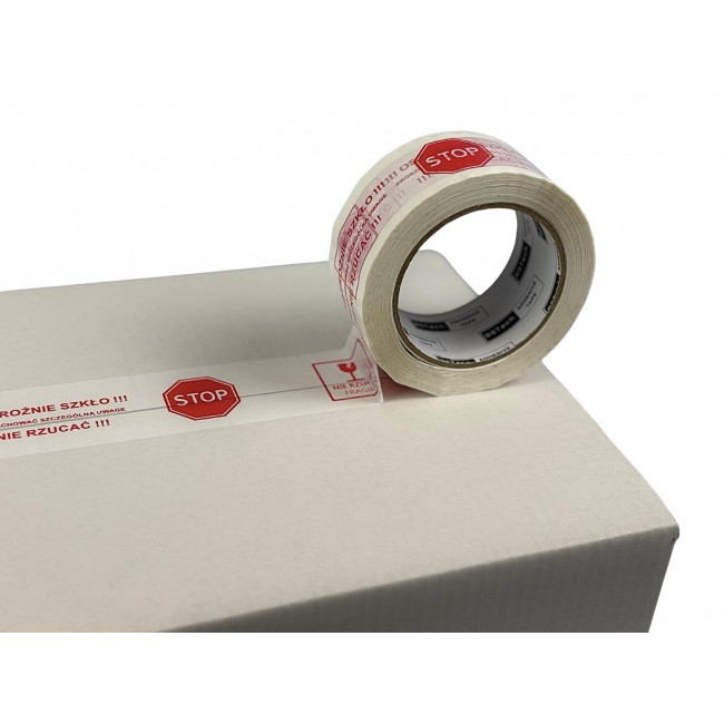 BSTech tape adhesive with print 48x100m 