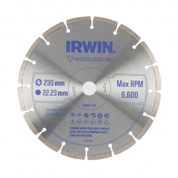 IRWIN DIAMOND BLADE 230mm x 22,23mm / SEGMENTED