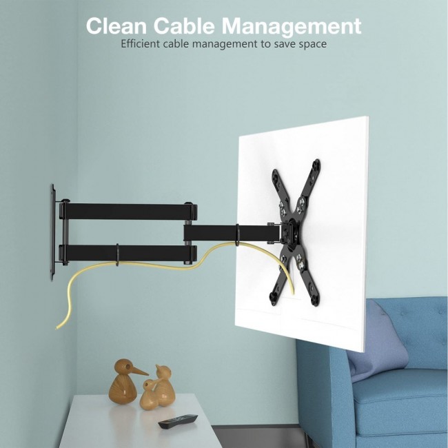 Techly 23-55 Universal LCD TV Wall Mount Bracket Black Techly 23-55 Universal LCD TV Wall Mount Bracket Black