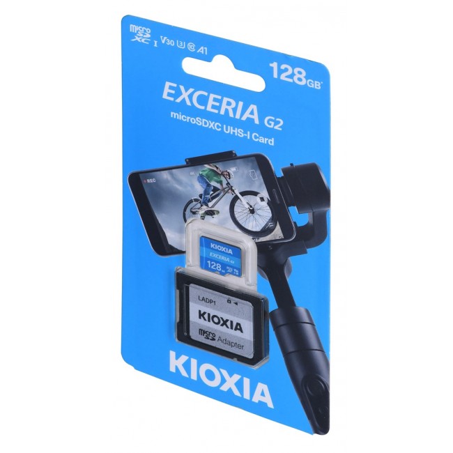 Kioxia EXCERIA G2 128 GB MicroSDHC UHS-III Class 10 Kioxia EXCERIA G2 128 GB MicroSDHC UHS-III Class 10