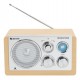 Denver TR-63LW radio Personal Analog Bamboo, Silver Denver TR-63LW radio Personal Analog Bamboo, Silver