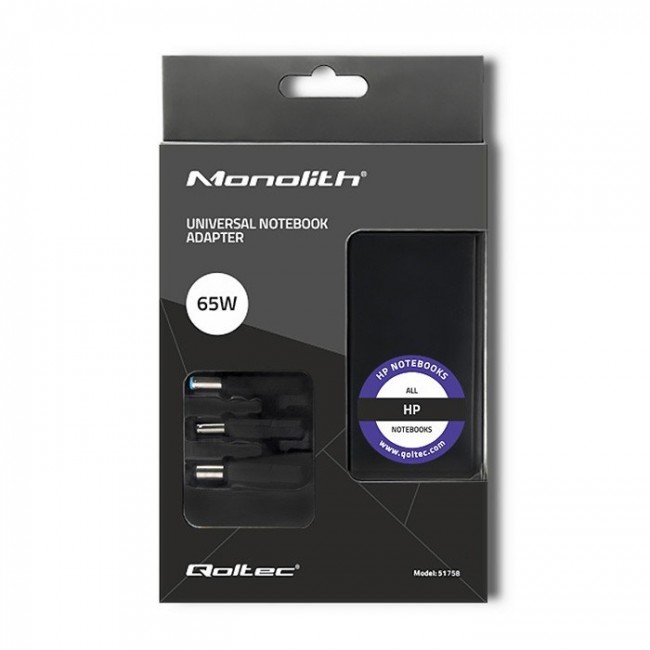 Qoltec 51758 power adapter/inverter Indoor 65 W Black Qoltec 51758 power adapter/inverter Indoor 65 W Black