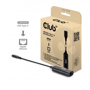 CLUB3D USB 5Gbps Type-C to RJ45 Ethernet M/F