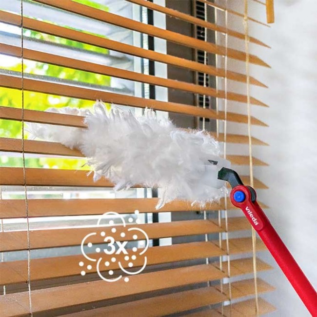 Vileda dustpan with long handle + 1 Flex&Catch refill