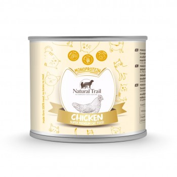 NATURAL TRAIL Cat Monoprotein Chicken - wet cat food - 185g