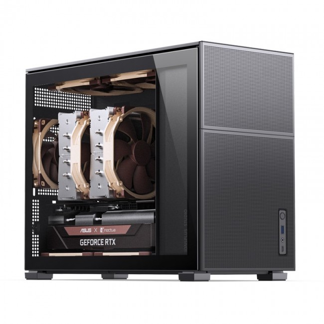 Jonsbo D31 MESH Micro-ATX Case, Tempered Glass - black