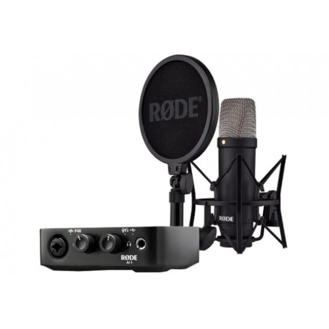 R DE NT1 Signature Black + AI-1 Studio Kit MK2 - complete studio set