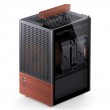 Jonsbo T6 PC Case, Mini-Tower, Mini-ITX, Tempered Glass, Wood, black