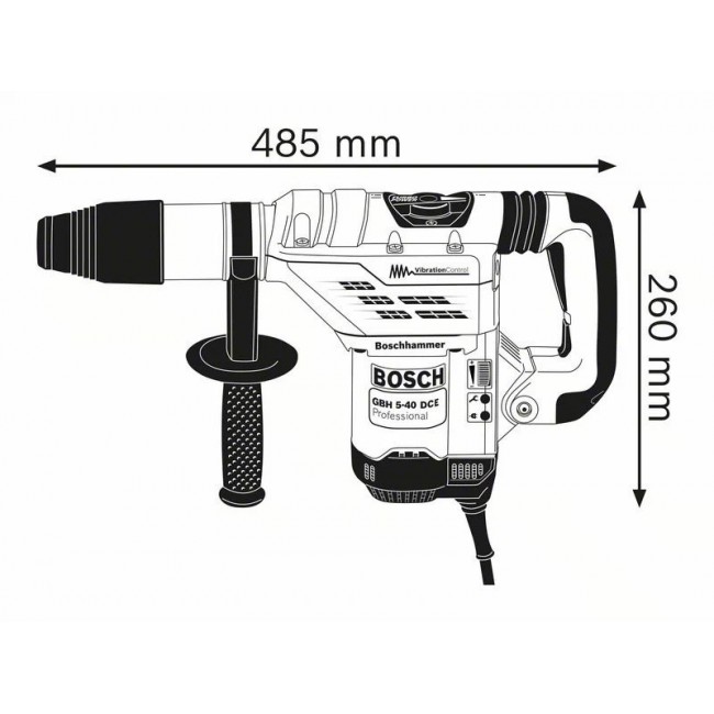 Bosch GBH 5-40 DCE Professional 1150 W 340 RPM SDS Max