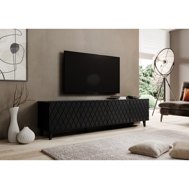 RTV cabinet ASTI 200x42x52 matte black