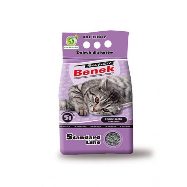 Certech Super Benek Standard Lavender - Cat Litter Clumping 5 l Certech Super Benek Standard Lavender - Cat Litter Clumping 5 l