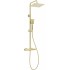 Rain shower with thermostatic shower mixer