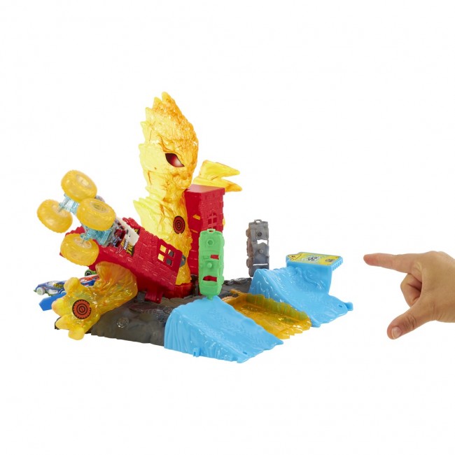 Hot Wheels Monster Trucks Power Smashers 5-Alarm Torch Tower Takedown Playset with 1:64 Scale Toy Truck & 2 Crushed Cars Hot Wheels Monster Trucks Power Smashers 5-Alarm Torch Tower Takedown Playset with 1:64 Scale Toy Truck & 2 Crushed Cars