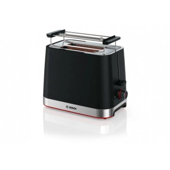 Bosch TAT4M223 toaster 4 2 slice(s) 950 W Black, Stainless steel