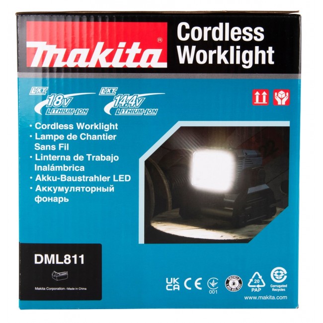 MAKITA LAMP 18V/14,4V DML811 LED 1800lx/3000lm +AC POWER