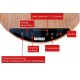 Unold 86545 electric space heater Indoor Black, Wood Fan electric space heater