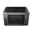 Extralink Rackmount cabinet 6U 600x450 Black wall mounted