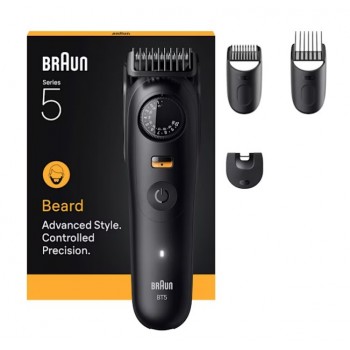 Braun BeardTrimmer 5 BT5520 beard trimmer Battery 40 2 cm Wet & Dry Black