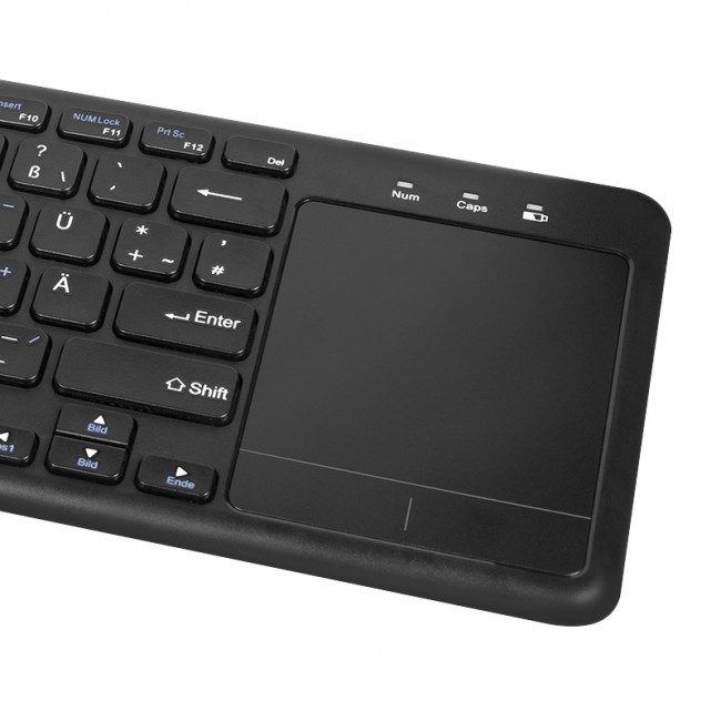 LogiLink ID0188 keyboard Home RF Wireless QWERTZ Black
