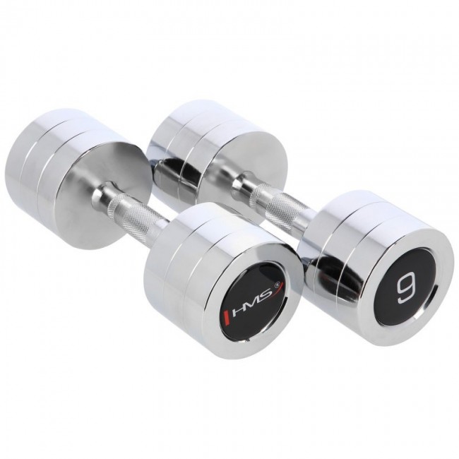 Chrome dumbbells 2x9 kg HMS CHD09