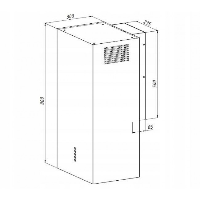 AKPO WK-4 CUBERA WL BLACK MAT T520 M3 hood / BLACK ALUMINIUM FILTER AKPO WK-4 CUBERA WL BLACK MAT T520 M3 hood / BLACK ALUMINIUM FILTER