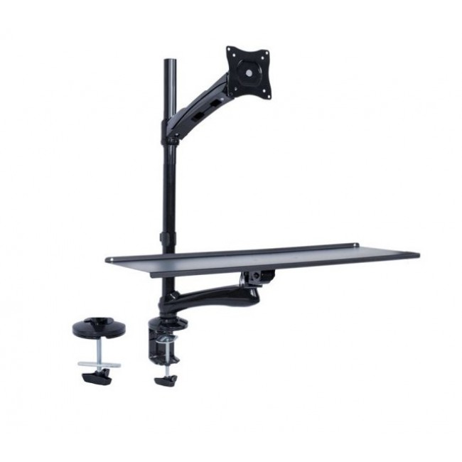 Maclean Monitor and Keyboard Mount, for Standing Up Work, MC-681 Maclean Monitor and Keyboard Mount, for Standing Up Work, MC-681