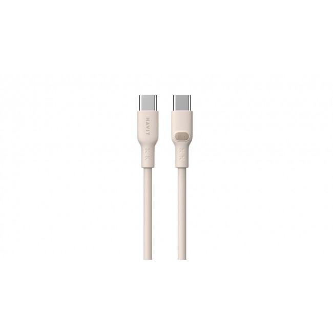 Havit CB6284 - USB Type C to USB Type C cable, 2.0 m (beige)