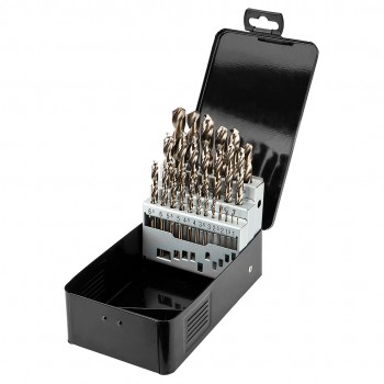 Wiert a do metalu HSS-Co 1.0-13.0 mm, zestaw 25 szt.
