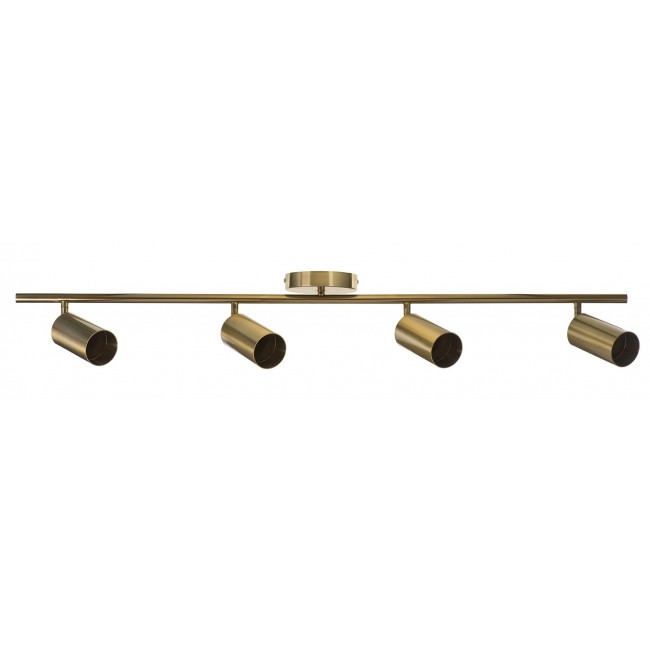 Activejet quadruple gold ceiling wall lamp SPECTRA strip spotlight GU10 for living room