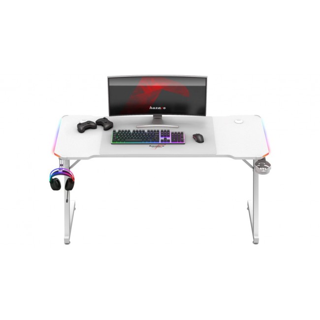 Huzaro Hero 3.3 White RGB - gaming table Huzaro Hero 3.3 White RGB - gaming table