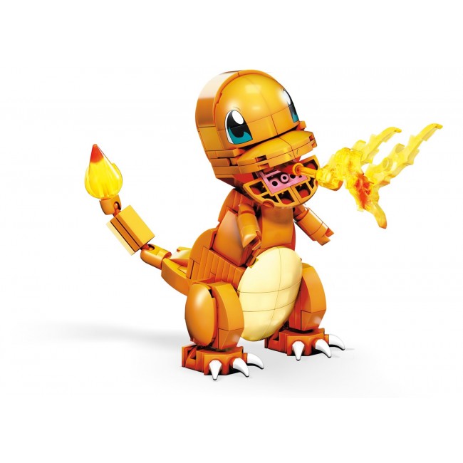 MEGA Pok mon Build & Show Charmander toy building set, 4 inches tall, MEGA Pok mon Build & Show Charmander toy building set, 4 inches tall,