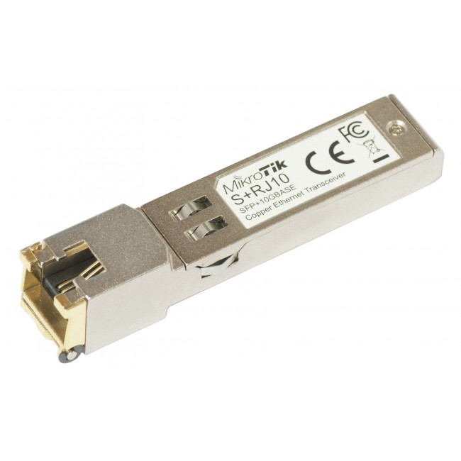 Mikrotik S+RJ10 network transceiver module 10000 Mbit/s SFP+ Mikrotik S+RJ10 network transceiver module 10000 Mbit/s SFP+