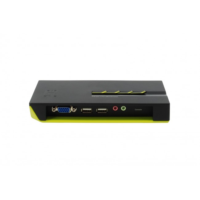 LevelOne 4-Port USB VGA KVM Switch, audio support LevelOne 4-Port USB VGA KVM Switch, audio support