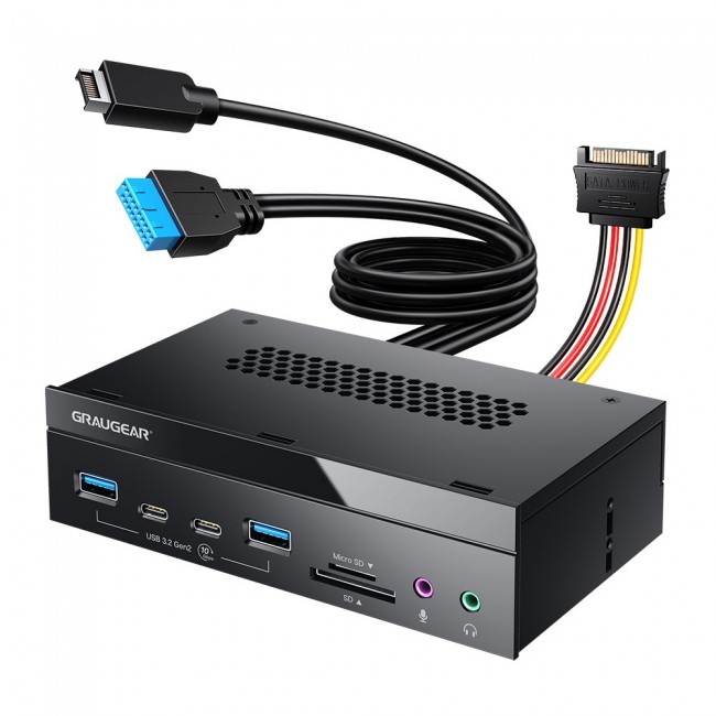 GRAUGEAR G-MP03CR-AU interface hub 10000 Mbit/s GRAUGEAR G-MP03CR-AU interface hub 10000 Mbit/s